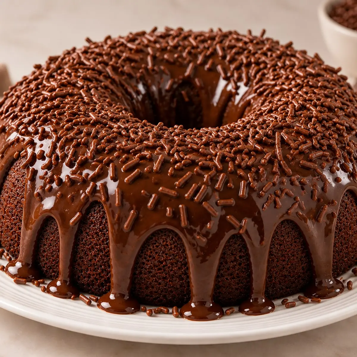 Brigadeiro Cake — Chocolate cake with brigadeiro filling.